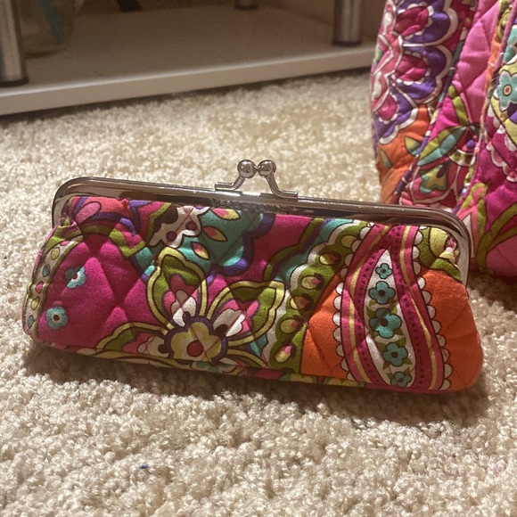 This is a floral Vera Bradley backpack and pencil pouch. - Picture 2 of 2